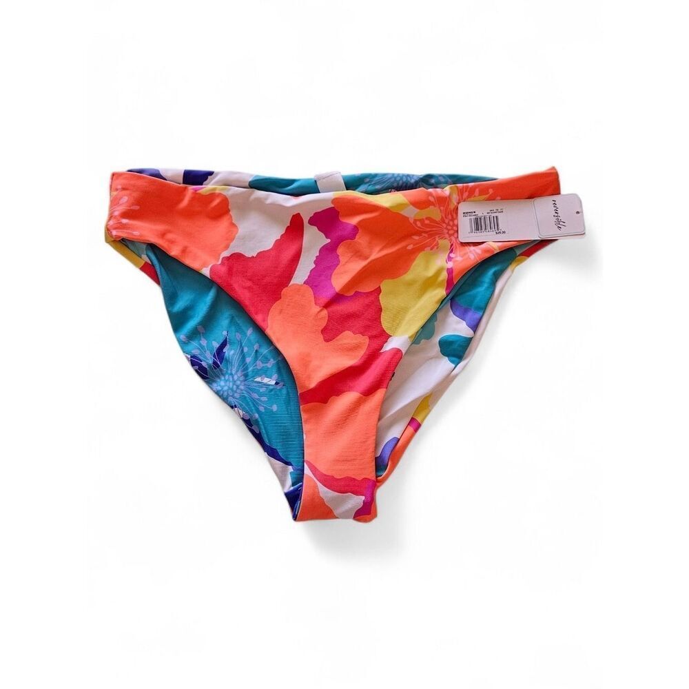 Freshwater Reversible Multi-Color Bikini Bottom - Size Large 12-14